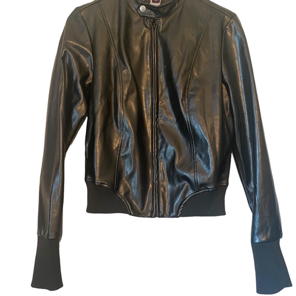Urban Groove Vegan Leather Black Jacket - Picture 4 of 16